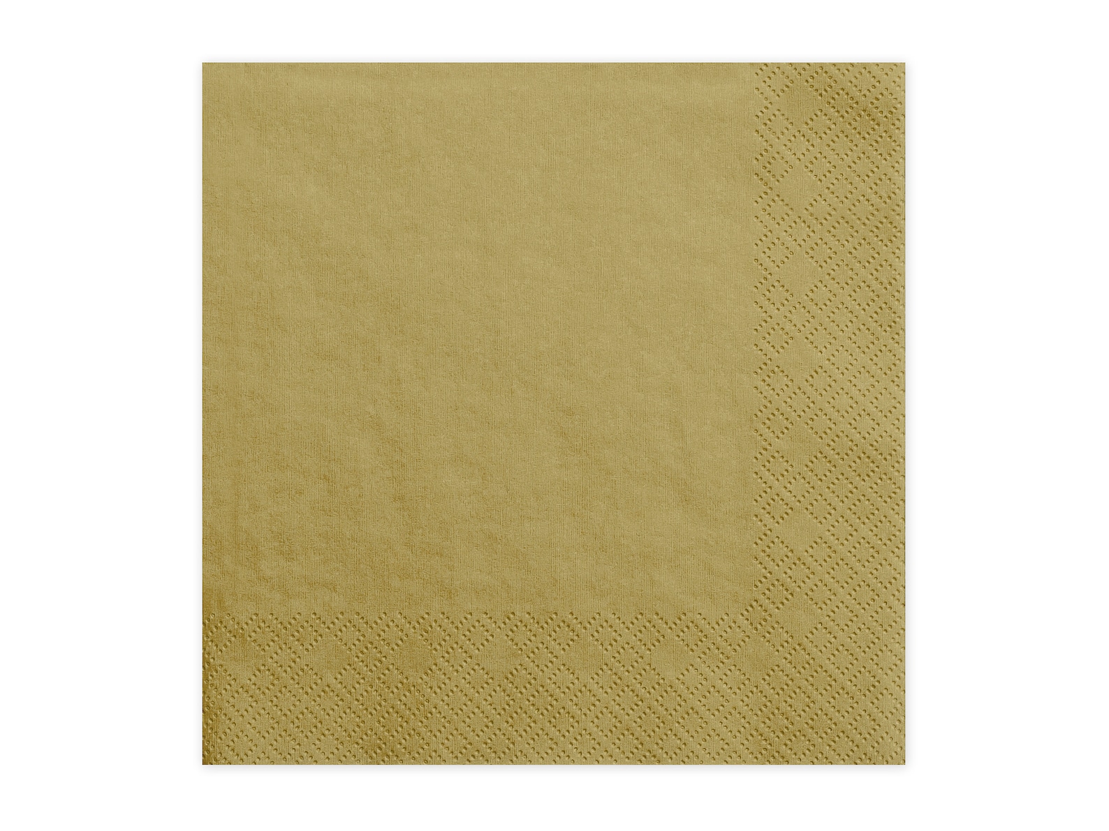 Gold Metallic Paper Napkins 3ply Set of 20 Plain Gold Etsy UK