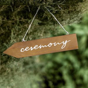Ceremony Wooden Signposts - Wedding Directional Sign - Wedding Signposts - Wedding Wooden Signposts - Wedding Outdoor Signposts