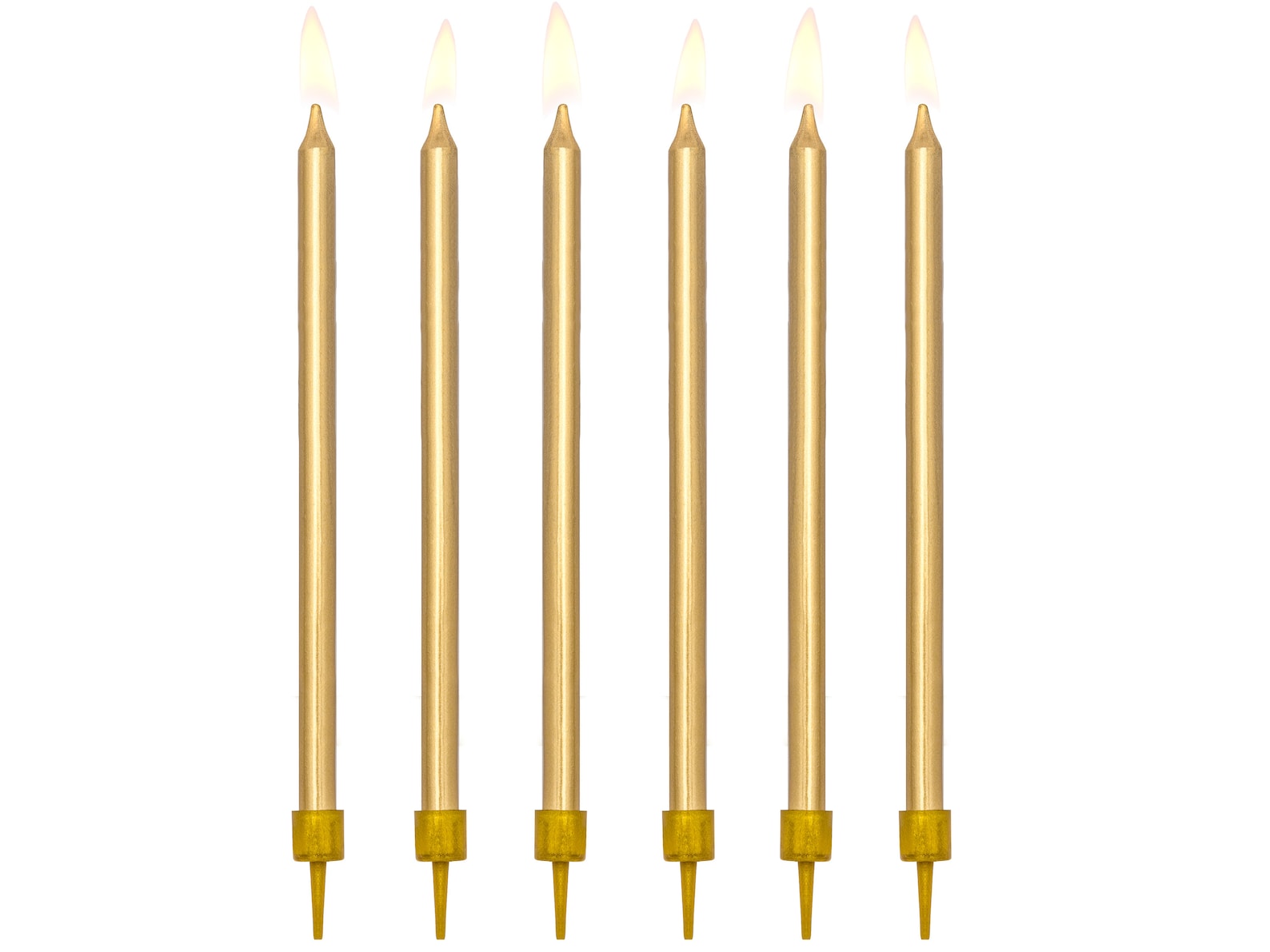 Tall Gold Birthday Candles 12.5cm/5in Gold Candles Gold Etsy