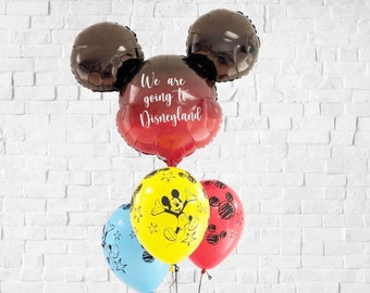 DIY 'We are going to Disney' Balloon Set, Surprise Gift Disneyland
