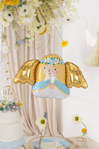 Blessing Babies Japan 【Balloon Angel】 Angel Foil Balloon, Praying Angel Balloon, Communion Balloons