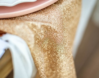 Stunning Long Gold Glittery Table Runner, Christmas Table Runner, Sparkling Christmas Table Runner, Elegant Table Cover, Fancy Party Decor