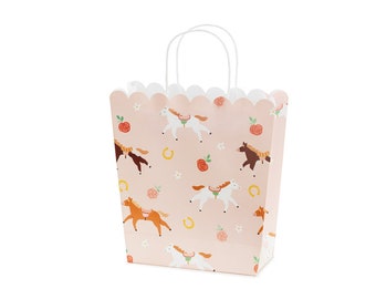 Schattige roze paarden Cadeauzakje, Themafeest paard, Verjaardag kinderen, Kinderfeestje, Feestdecoratie, Cadeauverpakking, Cadeaus voor kinderen, Feesttassen