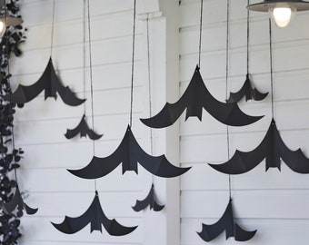 Hanging Bats Halloween Decoration,  Hanging Bats, Paper Hanging Bats, Halloween Decorations, Halloween Bat Decorations, Hanging Decorations