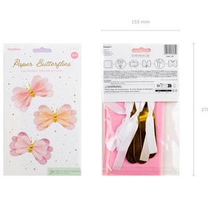 Large Tissue Paper Butterflies: Party Chair Decorations, 50x40cm (Set of 3) image 4