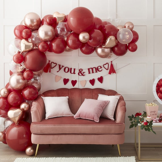Guirlande de bricolage de ballons romantiques, arche de ballons