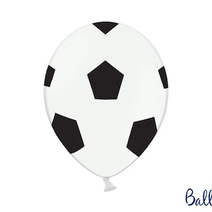 Football Balloons - Set of 6 - Football Latex Balloons - Football Birthday Party - Football Party Decorations - Football Themed Party