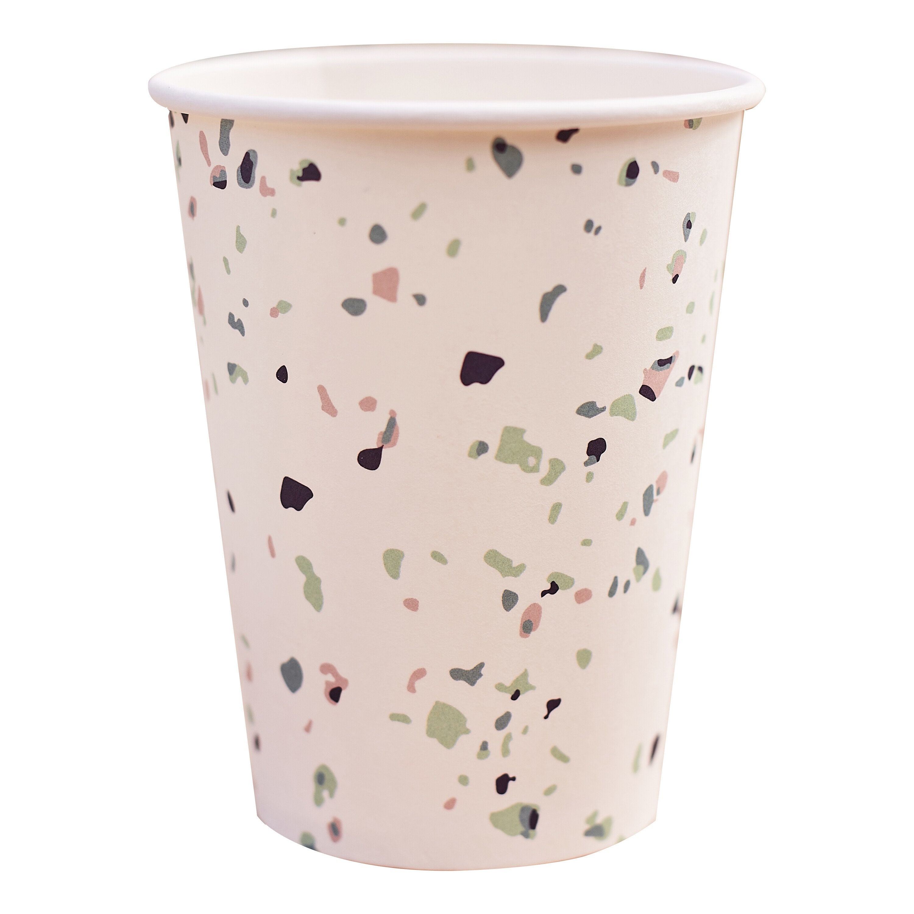 Eco-friendly Terrazzo Print Paper Cups, Party Paper Cups, Terrazzo ...