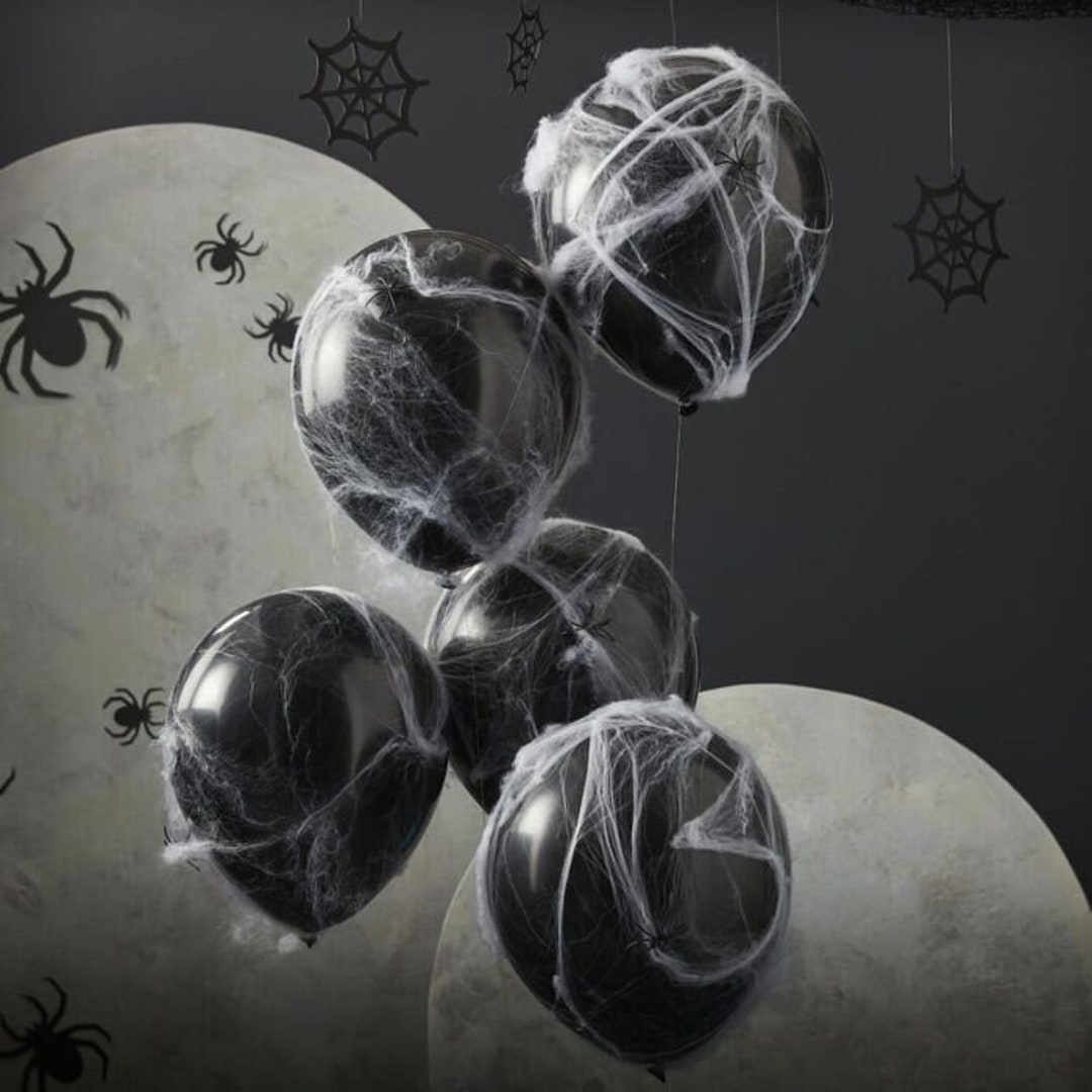 Spiderweb Halloween Balloons, Spider Balloons, Halloween Balloons