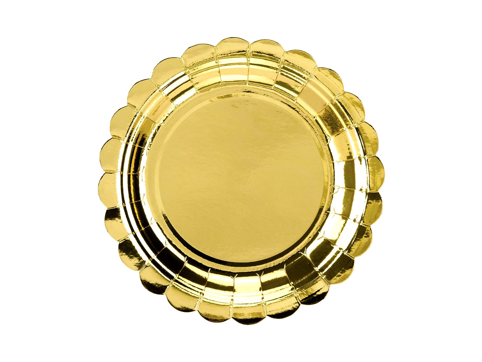 Gold Paper Plates Gold Tableware Gold Plates Set of 6 Etsy