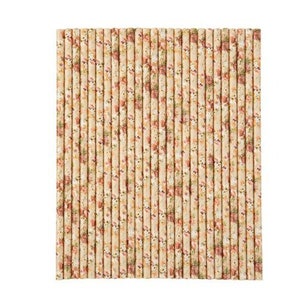 20 cannucce per bevande Liberty Vintage Floral, graziose cannucce per la festa nuziale, cannucce per feste floreali rosa e delicate, decorazioni per il tè pomeridiano, Vintage