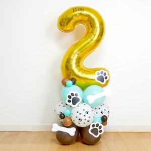 DIY Large 55" Dog Birthday Balloon Sculpture, Dog Balloon Sculpture, Dog Balloons, Dog's Birthday, Cat Balloons, Dog Balloons