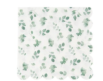 40 tovaglioli di carta eucalipto verde eucalipto, per baby shower, feste, decorazioni da tavolo, battesimo, riconoscimento, tovaglioli verdi, tovaglioli vintage eucalipto, decorazioni per feste