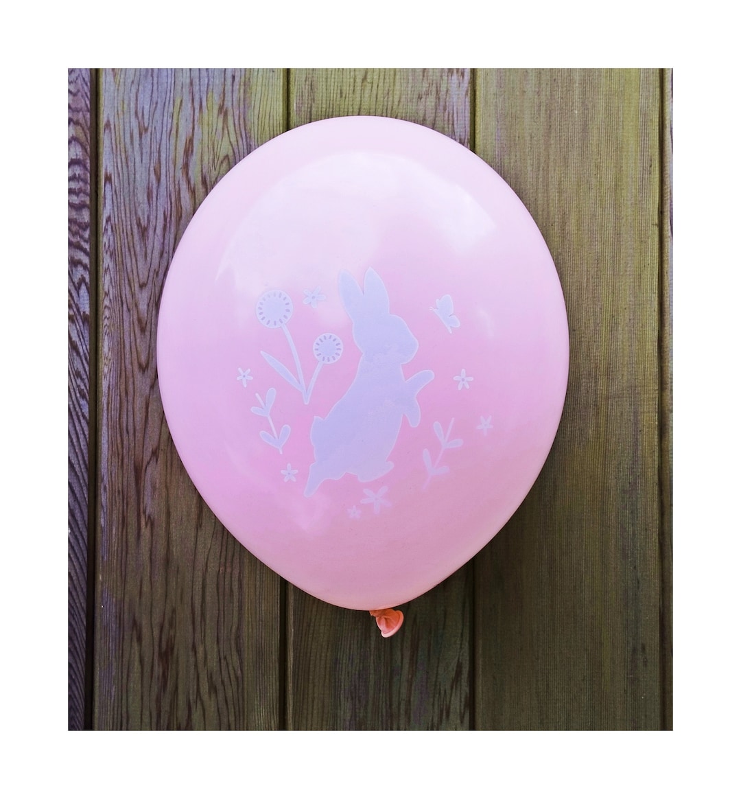 Rabbit Balloons, Pink Rabbit Balloons, Pink Bunny Balloons, Girls 1st ...