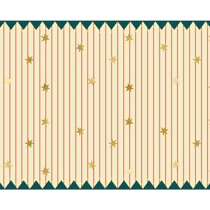 Bellissima tovaglia di carta con stampa a strisce e stelle, 180 x 120 cm, festa a tema circo vintage, tovaglia da circo, tavolo a tema circo