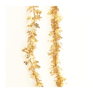 High Quality Satin Gold Tinsel Garland, Chunky or Slender, Gold Tinsel, Tinsel Garland, Luxurious Tinsel, Tinsel Tree Decorations, Tinsel