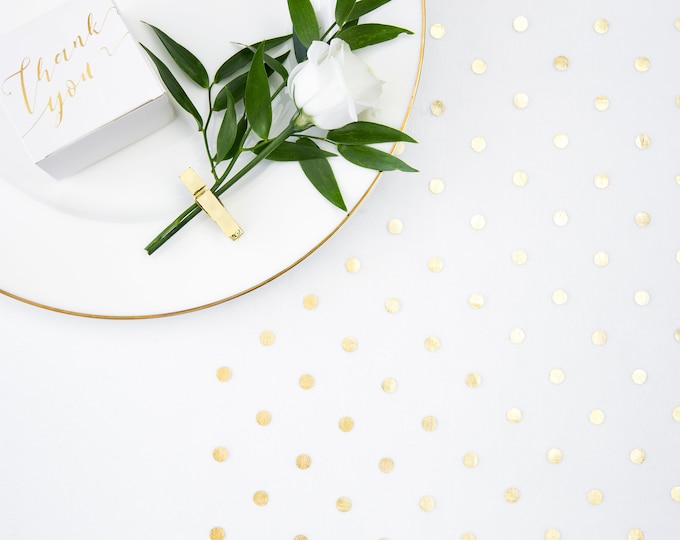 Table Runner With Gold Polka Dots 9m/30ft Gold Organza Table Etsy