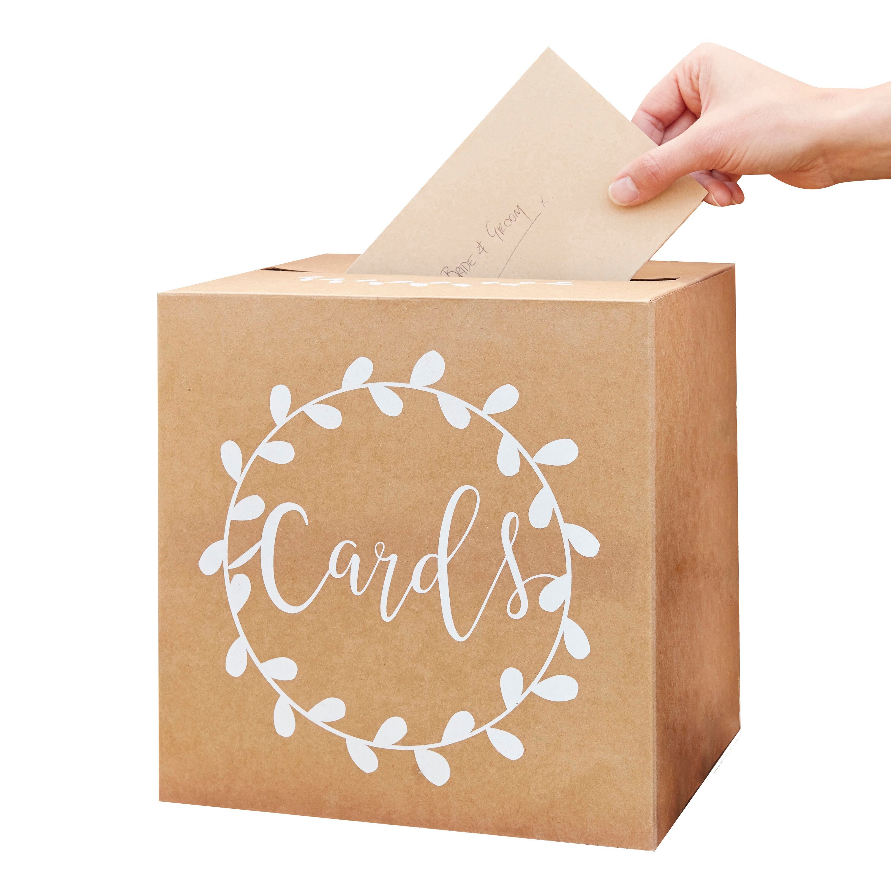 Kraft Wedding Cards Box Wedding Post Box Wedding Cards Box Etsy UK