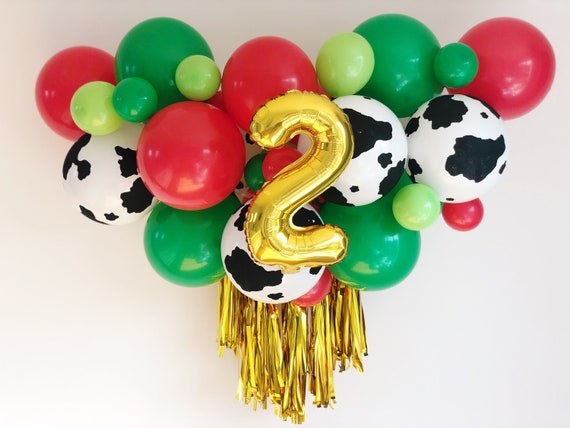 Kit De Guirlande De Ballon De Ferme Rouge Ou Rose 1m Etsy Canada