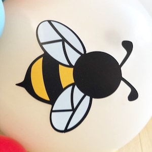 Recorte de papel de abeja, recortes de cumpleaños para niños, recorte de papel de abejorro, abejorro, decoración de papel, fiesta de cumpleaños para niños, madre de abeja