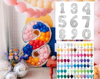 120 cm - 4 piedi Numeri 18 Grandi Illuminati per Decorazione, Cartello Luminoso a Mosaico, Set di Luci LED per Tendone su Pannello in Schiuma Pretagliato per Compleanno, Capodanno, Anniversario