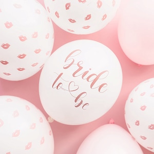 Set di 6 palloncini Sposa per essere, 30 cm, Palloncino per lei, Palloncino nuziale, Palloncini per addio al nubilato, Palloncino per addio al nubilato, Palloncino per la sposa