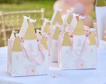 5 Princess Castle Party Bags, Castle Gift Bags, Princess Theme Party , Princess Themed Birthday, Little Princess, Kids Birthday, Unicorn