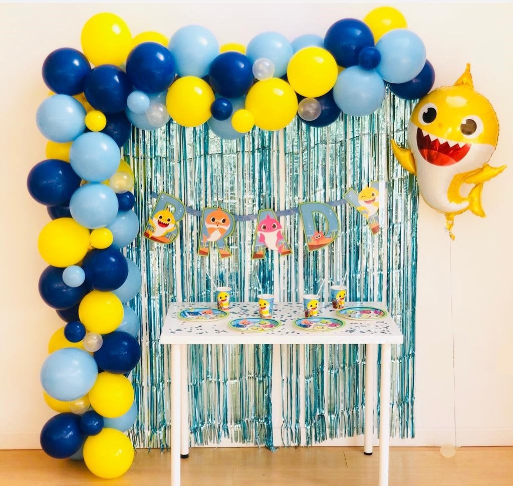 FLICK IN 80 Pcs Shark Theme Party Birthday Decoration Baby Shark Balloons  Party Decor Price in India - Buy FLICK IN 80 Pcs Shark Theme Party Birthday  Decoration Baby Shark Balloons Party