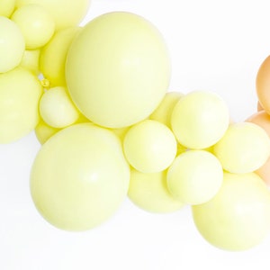 High Quality Pastel Light Yellow Latex Balloons, Yellow Balloons, Pack of 6 or 12 Balloons, Strong Light Yellow Balloons, Pastel Balloons