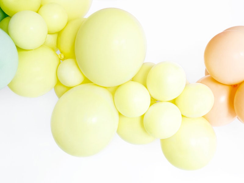 High Quality Pastel Light Yellow Latex Balloons, Yellow Balloons, Pac…