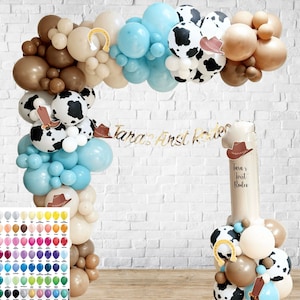 Arco di palloncini da rodeo, Primo compleanno di rodeo, Decorazioni di compleanno del primo rodeo, Ghirlanda di palloncini da primo rodeo, Arco di palloncini da cowboy, Palloncino da cowboy