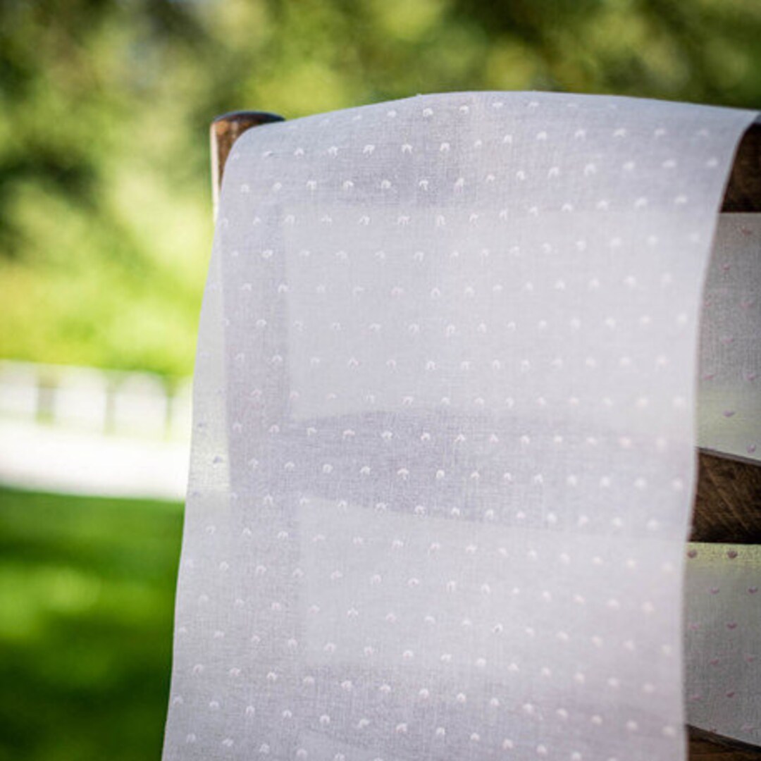 Beautiful White Cotton Table Runner 5m/17.5ft White Table Etsy