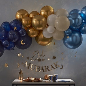 Navy Blue and Gold Balloon Garland Kit incl Stars, With Chrome Balloons,  Blue Balloon Garland, DIY Balloon Garland, Navy Balloons