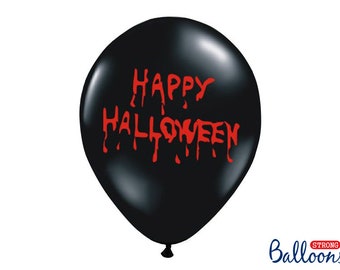 5 or 10 Happy Halloween Balloons, Latex Halloween Balloons, Halloween Balloons, Happy Halloween Balloons, Halloween Party Decorations