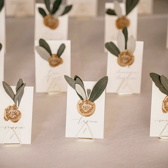 10 Gold Place Card Holders Gold Metal Place Card Holders Etsy