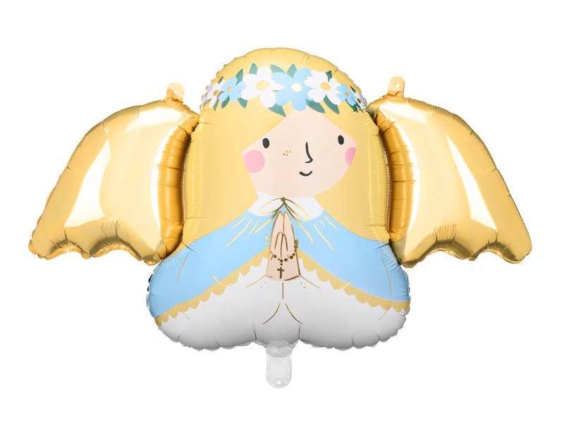 Angel Foil Balloon, Praying Angel Balloon, Communion Balloons