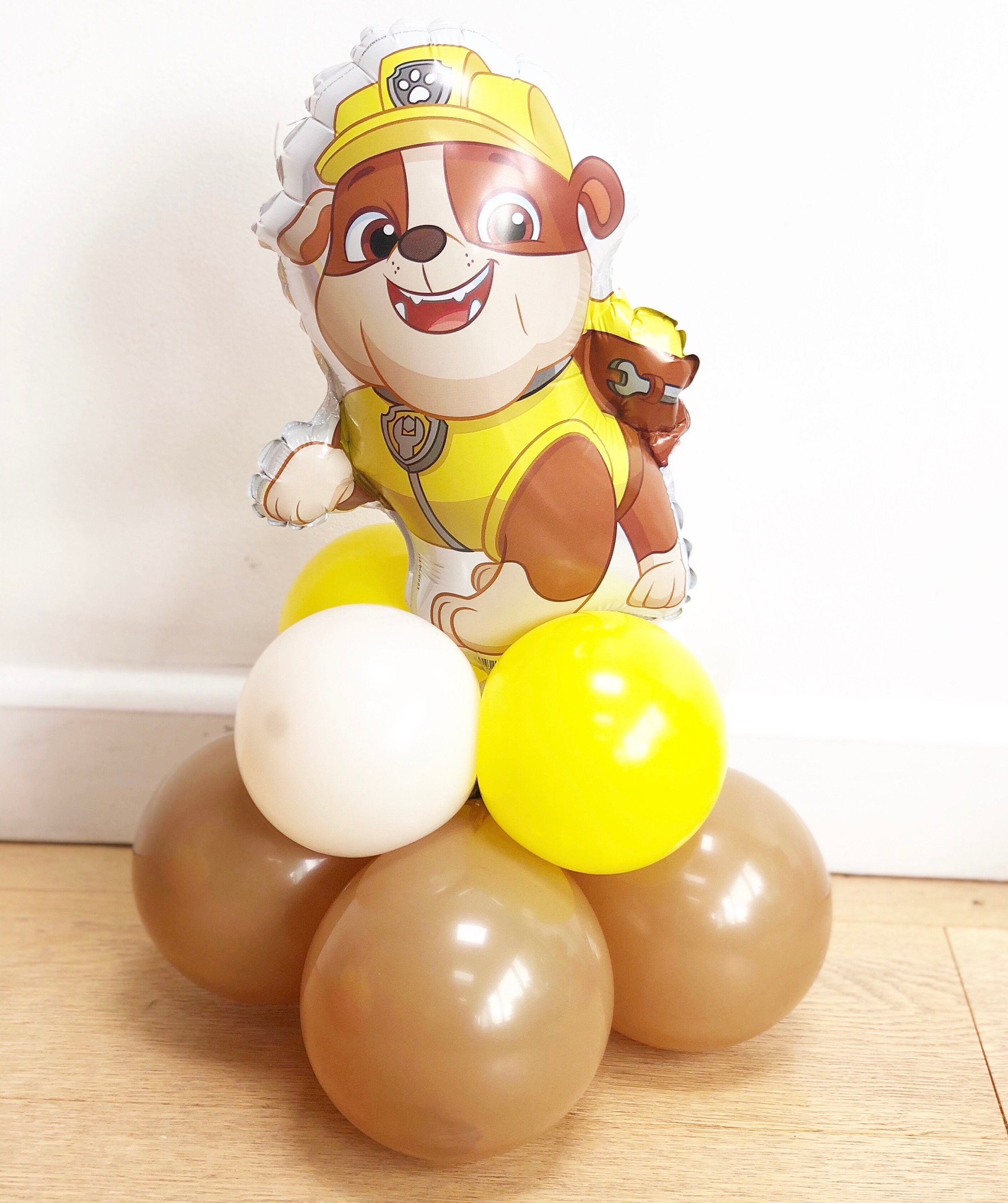 1 Ballon déco ALU Rubble anniversaire Pat Patrouille à gonfler