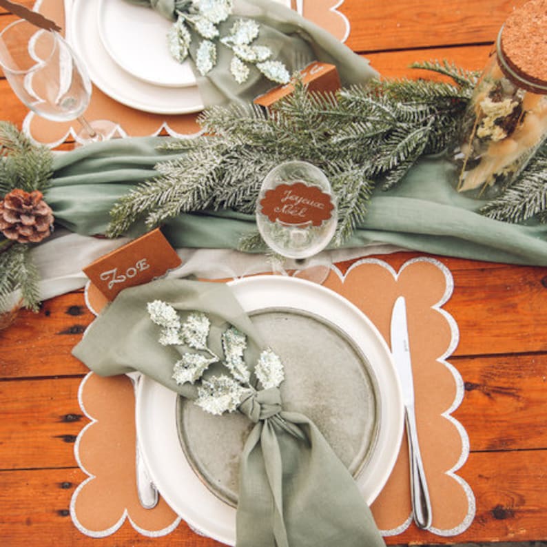 Beautiful Eucalyptus Green Table Runner 28cm/48cm Width Etsy