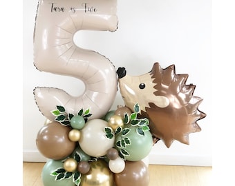 DIY Hedgehog Sculpture, Hedgehog Balloon Stack, Hedgehog Sculpture, Hedgehog Balloons, Woodland Balloons, Forest Animals, Hdgehogs