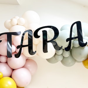Recortes de letras negras grandes, recortes de letras negras, letras gigantes, pegatinas de letras grandes, letras negras grandes, texto personalizado