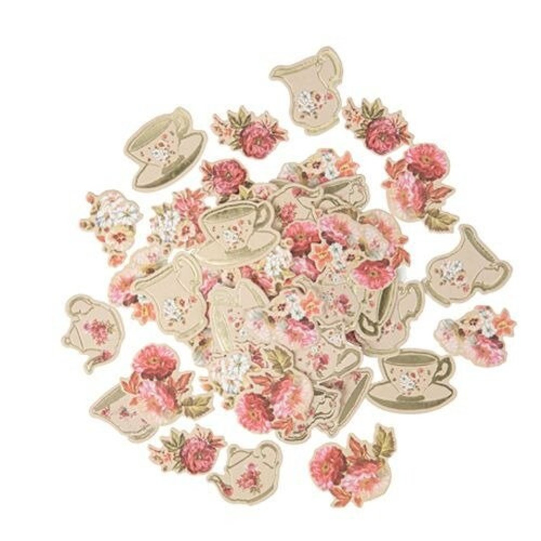 100pc Liberty Vintage Floral Confetti, Pretty Vintage Table Scatter ...