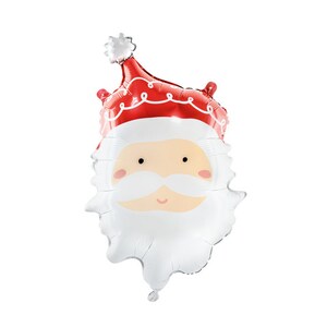 12 Palloncini Di Natale In Alluminio A Forma Di Babbo Natale - Decorazioni Festa Alogeno Metallic