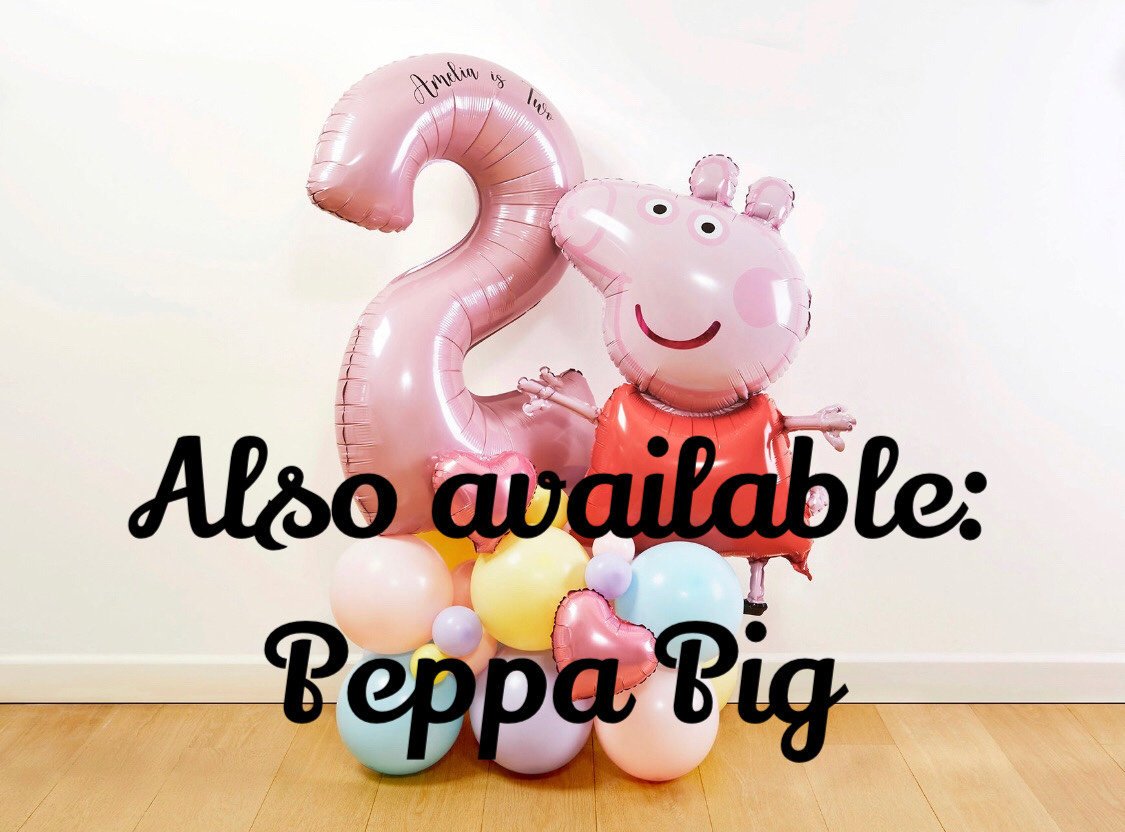DIY gran escultura de globo de Peppa Pig, pila de globos de Peppa Pig,  escultura de Peppa Pig, globo de Peppa Pig, globo de aluminio, decoración  de fiesta -  España