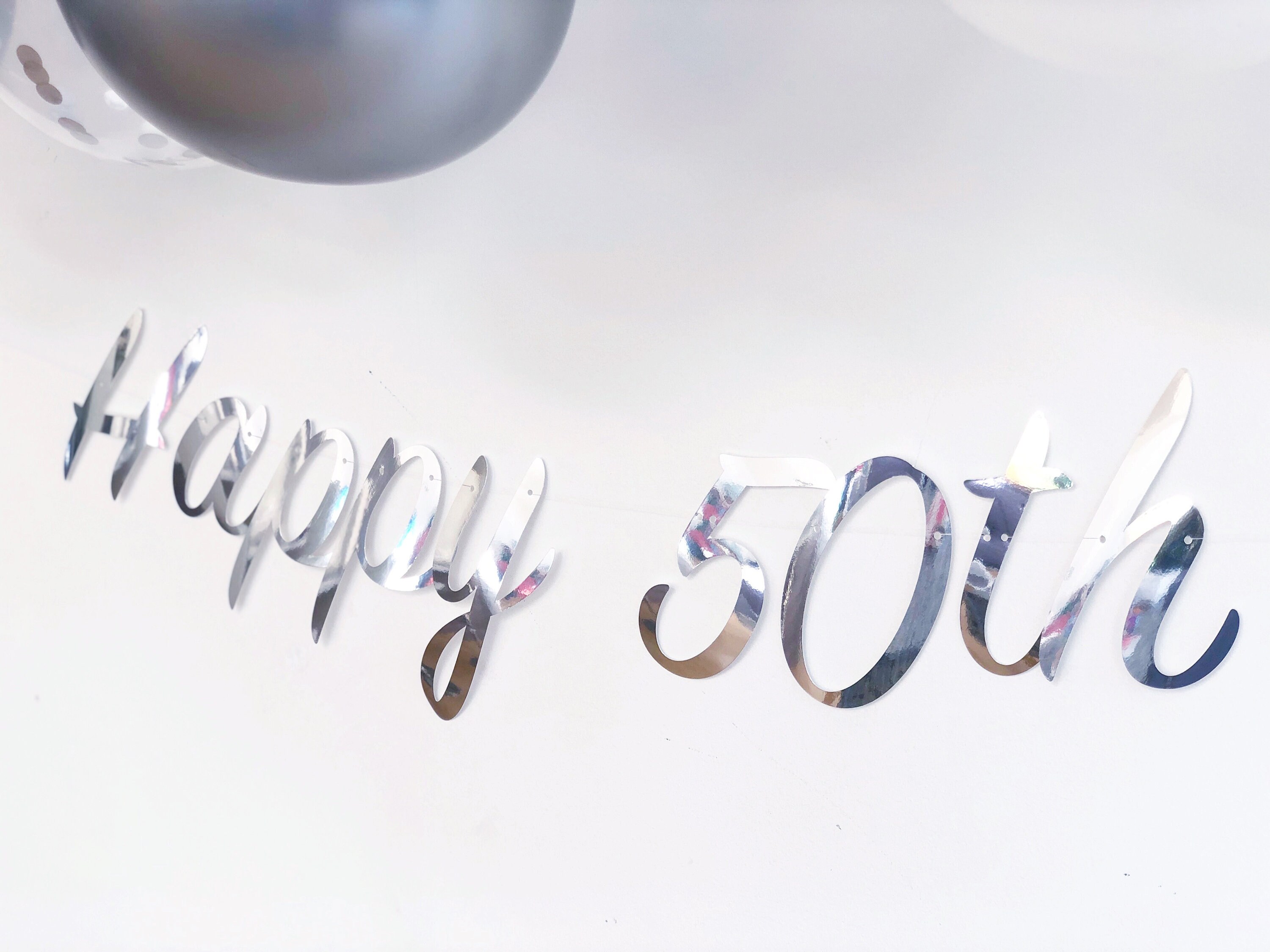 Birthday Diamond Banner Silver main image 1