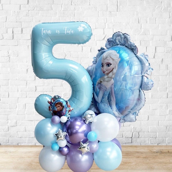 DIY Large Frozen Balloon Sculpture, Frozen Balloon Stack, Frozen Sculpture, Frozen Balloons, Frozen Birthday Party