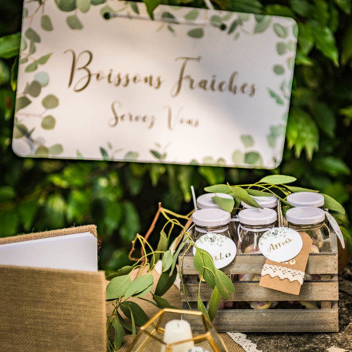 10 Eucalyptus Tags Eucalyptus Print Labels with Ribbon Etsy