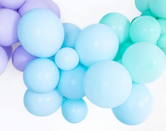High Quality Strong Pastel Light Blue Latex Balloons, Blue Balloons, Pack of 6 or 12 Balloons, Strong Light Blue Balloons, Pastel Balloons