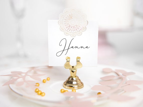 200 Pcs Metal Floral Place Card Holder Picks 13.4 Inch Photo Picture Clip  Holder Gold Gift Card Holders For Flower Arrangements Wedding Birthday Baby
