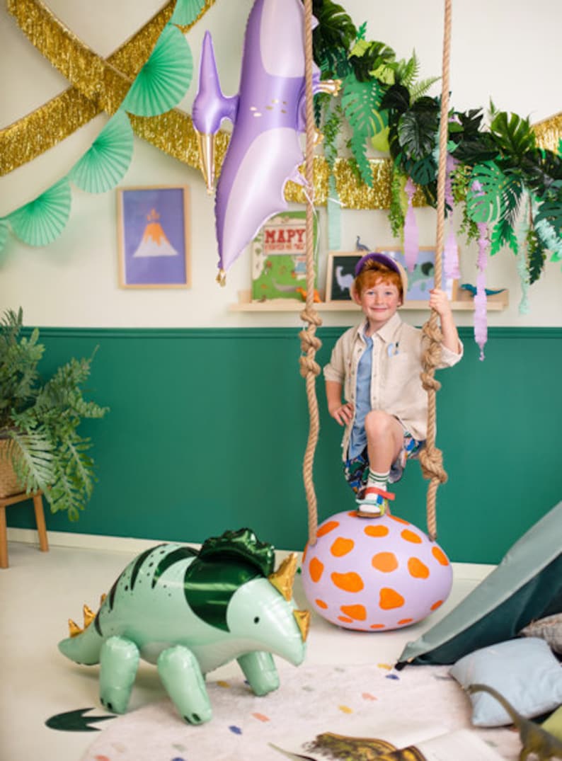 6 Dinosaur Balloons, 30 Cm, Dino Latex Balloons, Dinosaur Theme Party ...