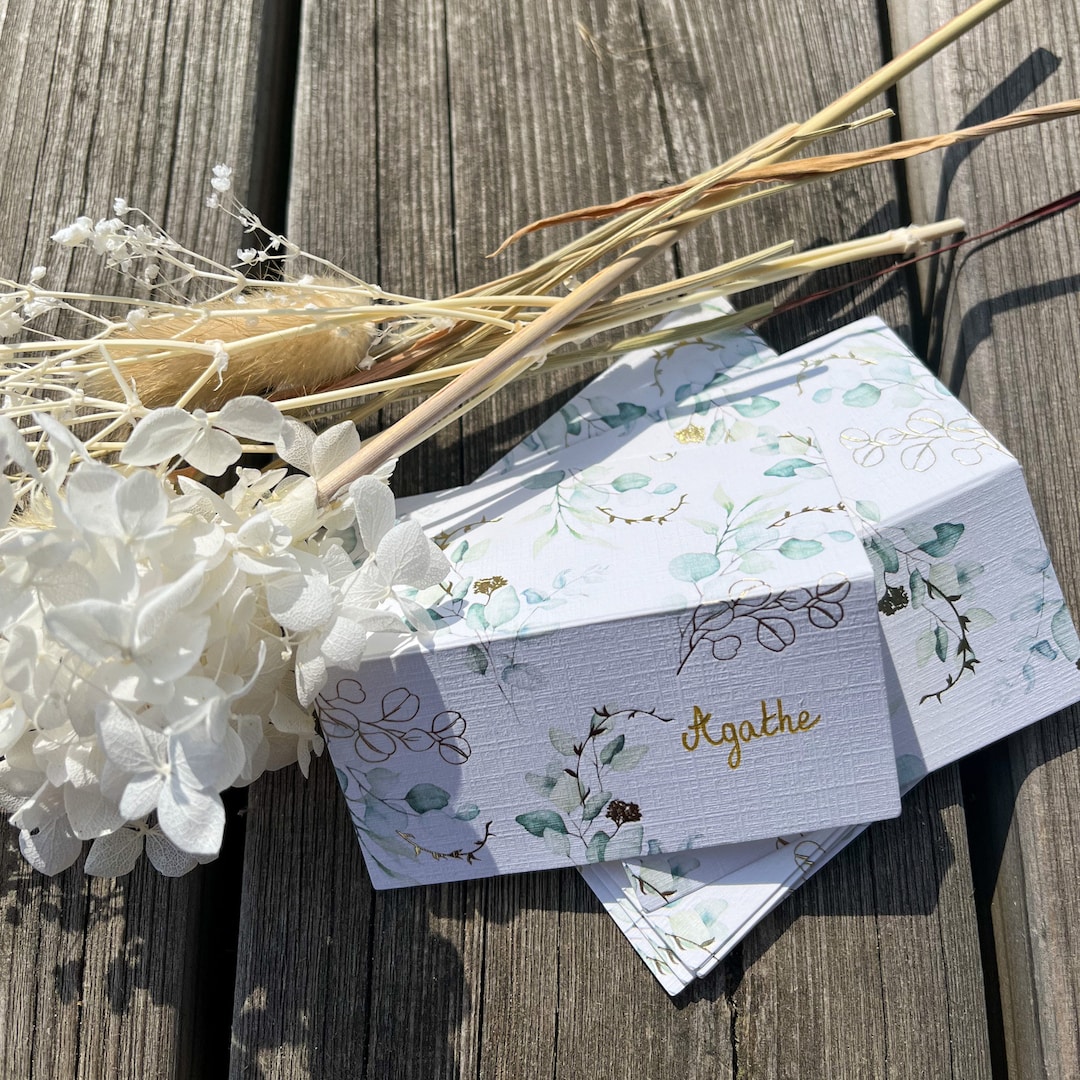 106 Pcs Cartes De Place Pour Table Avec Bords Or - Cartes De Nom Mariage Élégantes Pour Weddings, Banquets Et Événements